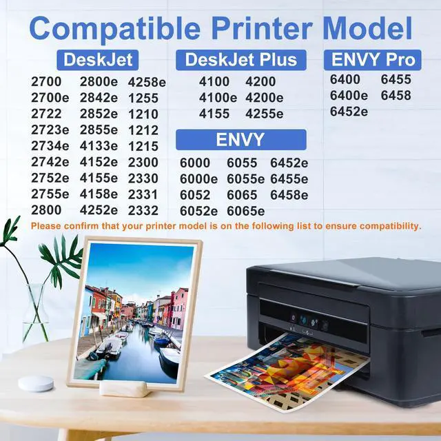 Alt view image 2 of 7 - Upgraded Chip 67XL Black Ink Cartridge High Yield Replaced for HP Ink 67 HP67 HP67XL Work with DeskJet 2855e 2800e 2827e 2755e 2700 2700e 4255e 4200e 4155e Envy 6055e 6000 6455e 6400 Printer 2-Black