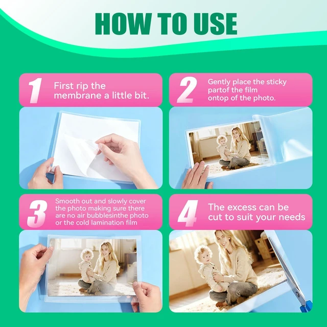 Alt view image 6 of 7 - 100 Pack Self Sealing Laminating Pouches 2.6x3.9 Inches 10Mil Thick Waterproof Double-Sided Self Adhesive Laminating Pouches for Small Business Card, No Laminator Machine Needed