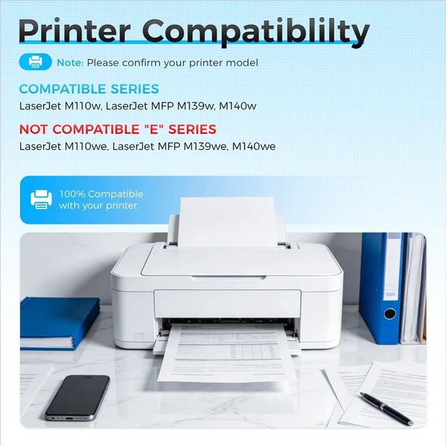 Alt view image 2 of 7 - 141A Toner Cartridge Black 2-Pack with Chip High Yield Compatible Replacement for HP 141A 141X W1410A W1410X Toner Work with LaserJet MFP M140w M110w M140 M110 Laser Printer M139 M139we M140we M110we