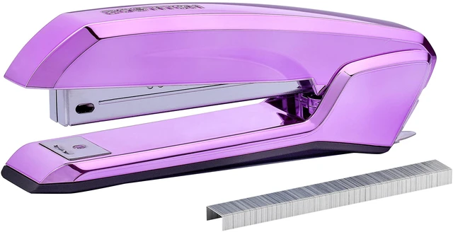 Main image of Office Ascend 3 in 1 Stapler, 20 Sheet Capacity, Integrated Remover & Staple Storage, 420 Staples Included, Lightweight, Metallic Purple