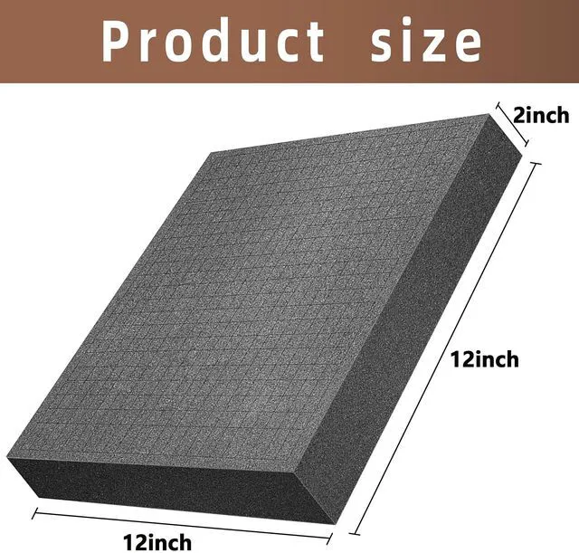 Alt view image 2 of 6 - 4 Pcs Pick and Pluck Foam- 12 x 12 x 2 Inch Pick Apart Foam Insert- Pluck Pre Cube Sheet Foams with Bottom Use for Board Game Box Cases Storage Drawer
