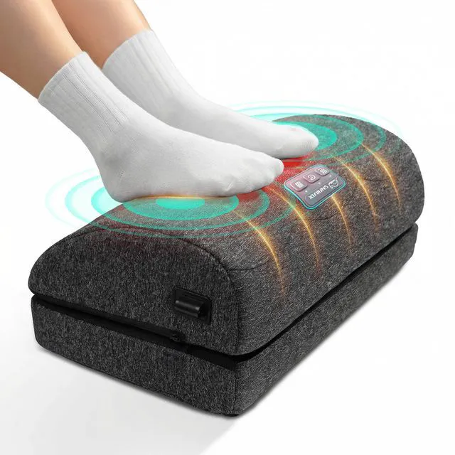 Main image of Heated Footrest Under Desk with Vibration, Adjustable Foot Stool 3 Heat Levels, 3 Vibration Intensities, 2 Adjustable Heights, Lightweight Design, Foot Warmer for Office Chair, Home Desk