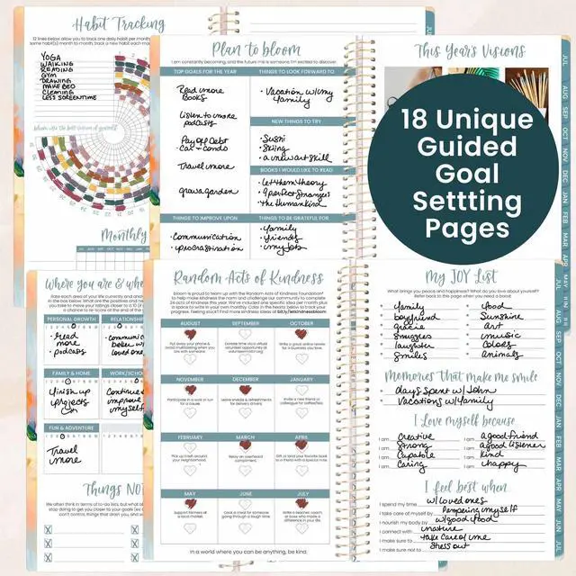 Alt view image 4 of 7 - 2026-2027 Planner - Academic Year (July 2026 - July 2027) Monthly & Weekly Soft Cover Planner for Women - 13 Month Calendar Agenda Book with Stickers - 5.5" x 8.25" - Painted Peonies