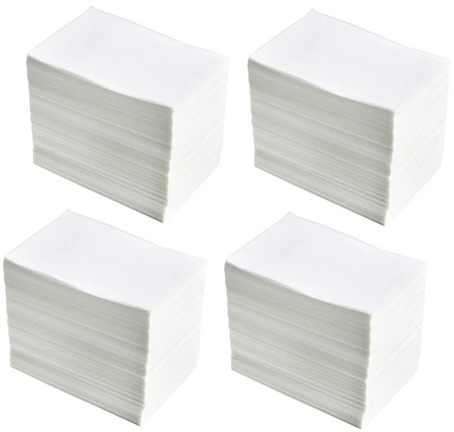 Main image of 4 Stacks Fanfold 4" x 6" Direct Thermal Labels, 1000 Labels Per Stack, White Perforated Shipping Labels, Permanent-Adhesive, Compatible Zebra, Rollo Thermal Label Printer
