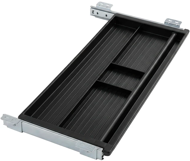 Main image of Under Desk Pencil Drawer, 21.25 W, Ball Bearing Slide-Out Under desk drawer organizer for Office Supplies, Paper & Pencils, Fits Desks Over 1 Thick, Adjustable Extension 16.2528