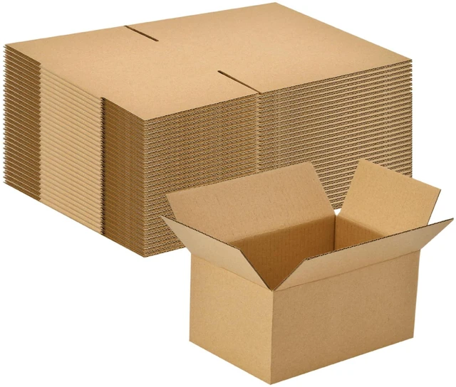 Main image of 30 Pack 6x4x3 inches Small Shipping Boxes Brown Corrugated Cardboard Boxes for Packing, Mailing, Moving, Business