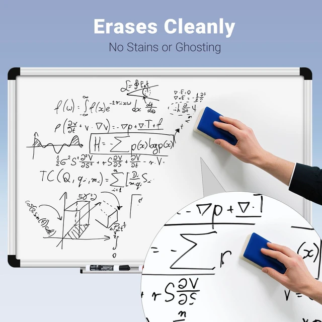 Alt view image 5 of 7 - Dry-Erase Markers - 36 Counts, Chisel Tip Whiteboard Markers for Office/School Supplies, Low Odor (Multicolor - 9 Colors)
