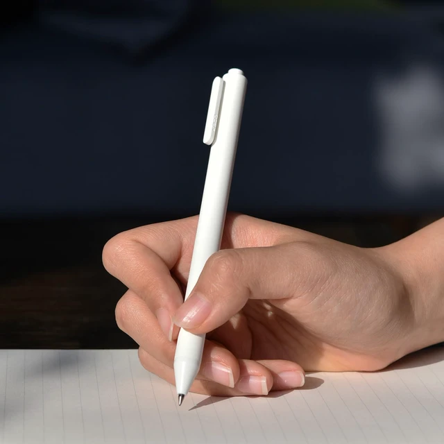 Alt view image 7 of 7 - PURE White Gel Pens 0.7mm Black Ink 10 Count Quick Dry Smooth Writing Aesthetic School Office Supplies Retractable Pens Low Center of Gravity