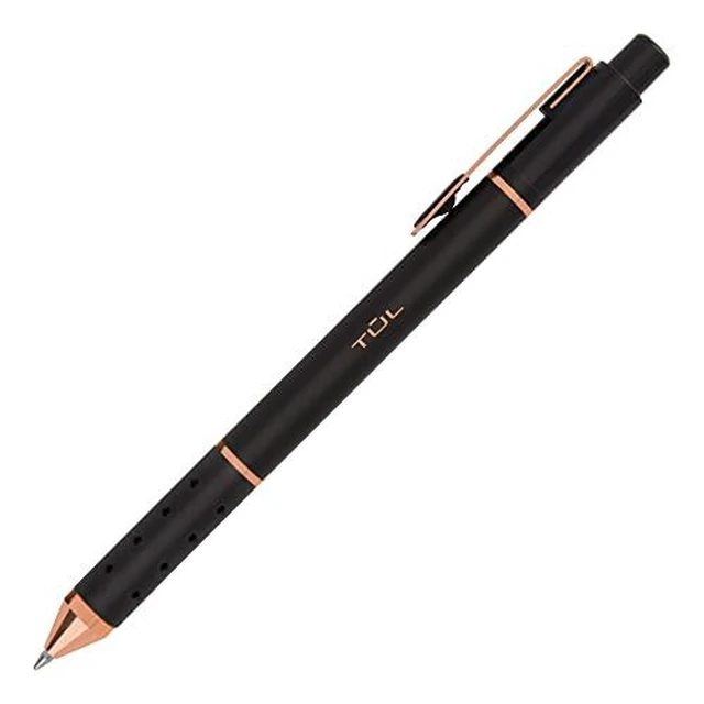Alt view image 7 of 7 - ® GL Series Retractable Gel Pens, Medium Point, 0.7 mm, Black Barrel, Black Ink, Pack Of 12 Pens