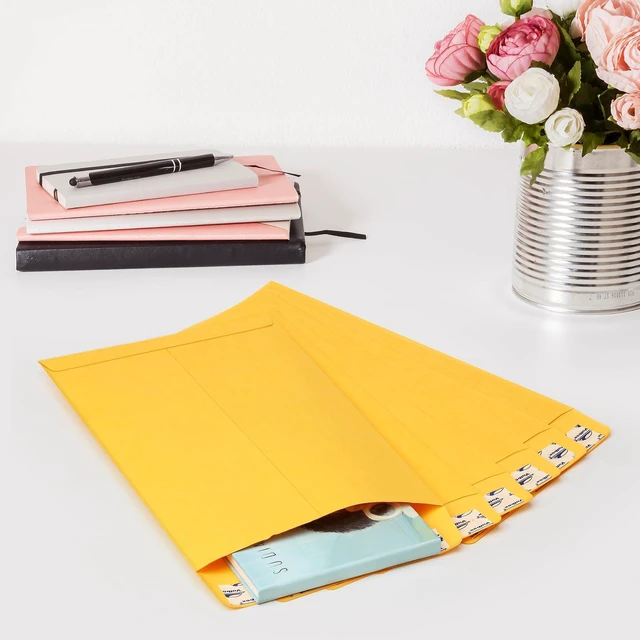 Alt view image 6 of 7 - 6x9 Self Seal Catalog Security Envelopes 250 Count Small Brown Kraft Envelopes for Mailing, Storage and Organizing (Pack of 2)