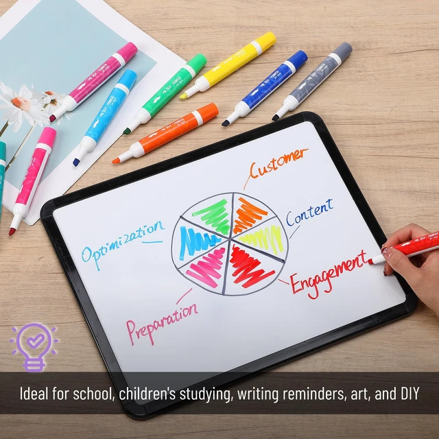 Alt view image 7 of 7 - Dry Erase Markers, 52 Pack, Assorted Colors, Low Odor Ink Chisel Tip, Bulk White Board Markers Dry Erase, Ideal for Classroom, Back to School Supplies, Teachers, Office