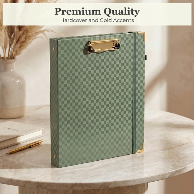 Alt view image 3 of 7 - Aesthetic Clipboard Binder with Dividers - 3 Ring Organizer for Work Sturdy Document Organizer, Clipboard Folder and Planner Folio for Streamlined School Projects, Notes and Office Productivity