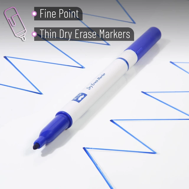 Alt view image 3 of 7 - Dry Erase Markers Bulk, 60 Pack, Assorted Colors, Fine Tip Bulk Dry Erase Whiteboard Markers for Writing on Whiteboards, Weekly Planner, Glass, School, Office, Home