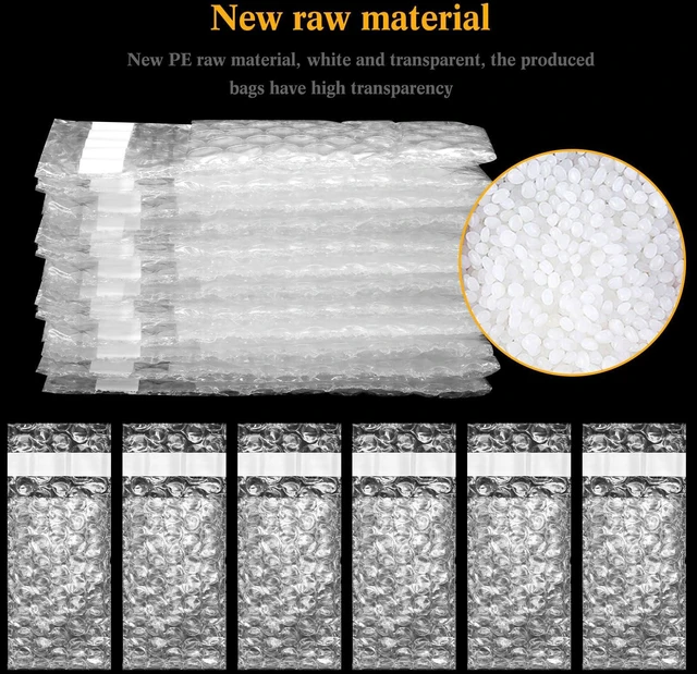 Alt view image 3 of 7 - Bubble Bags Double Bubble Pouches, 3.15 x 4 Inch, 400 Pcs Clear Protective Pouches, Thickening Shockproof Design, Self Seal Cushion Wrap for Packing Storage Moving Fragile