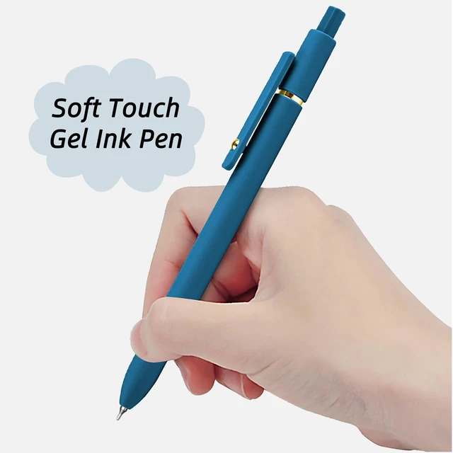 Alt view image 4 of 7 - Gel Pens, 12 Pcs 0.5mm Fine Point Smooth Writing Pens Cute Pens, High-End Series Black Ink Pens for Journaling Note Taking, School Office Supplies for Women Men (12 Pcs Gold Mixed colors)