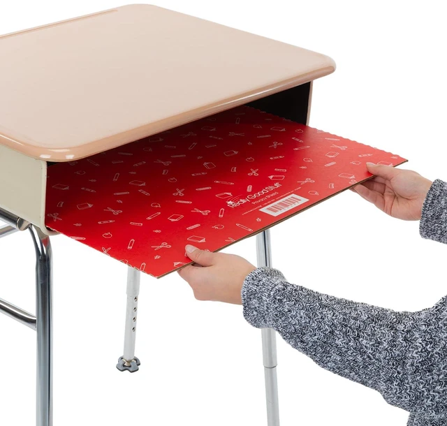 Alt view image 4 of 5 - Standard Privacy Shields, 3 Group Colors, Set of 12 Ages 5+, Kindergarten+, Star & Swirl Matte Finish in Blue, Reduces Distractions and Helps Students Focus