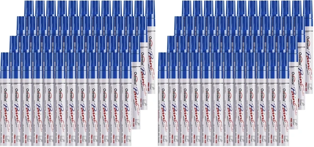 Main image of 48 Blue Paint Pens Permanent Markers, Oil Based Paint Markers (Pack of 2)