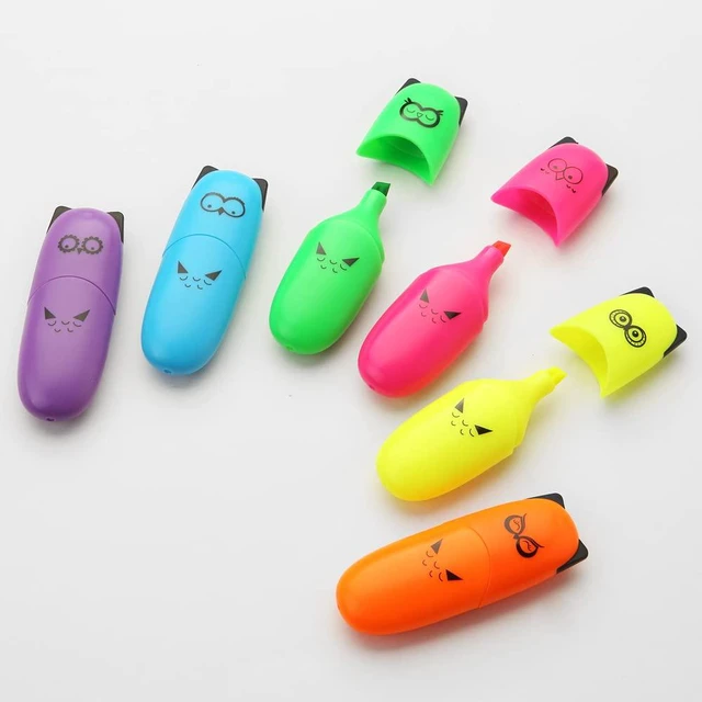 Alt view image 5 of 7 - 12 pieces Cute Animal Design Vet Tech Week Gifts Mini Highlighter Pen Assorted Colors Chisel Tip Gift Highlighter Marker - stocking stuffers for kid - kawaii stuffs