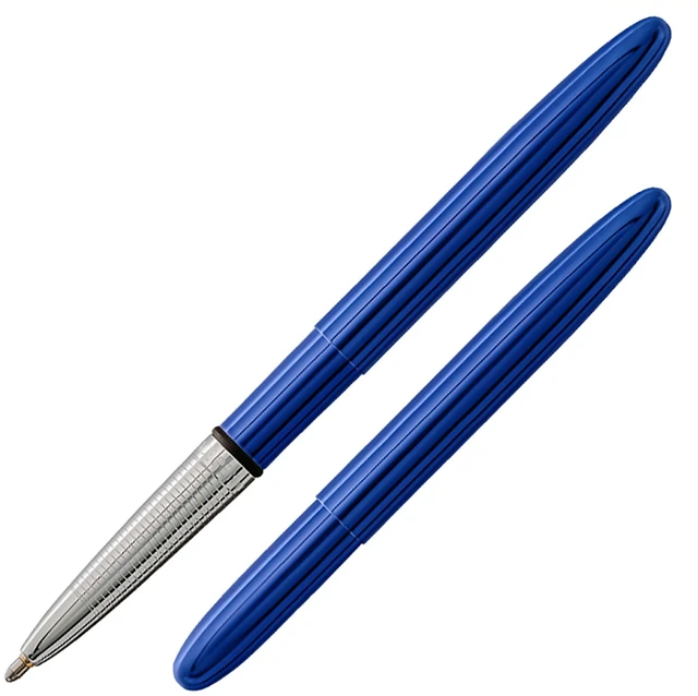 Main image of Space Pen Blueberry Pressurized Ballpoint Bullet Pen, Gift Box Compact Size, Writes Upside Down and in Extreme Temperatures, Smooth Black Ink, Medium Point, Made in the USA