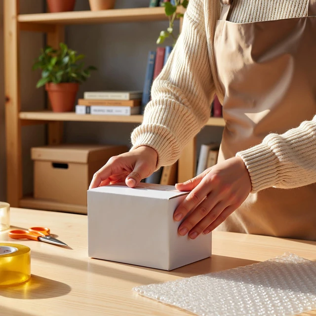 Alt view image 4 of 7 - 40 Pack 6x4x4 in Small Shipping Boxes, All White Packaging Box Easy Fold, Tape Simply, Shape Well, Single Corrugated, DIY Cardboard, Candle, Card, Gift Wrap, Small Business Packaging