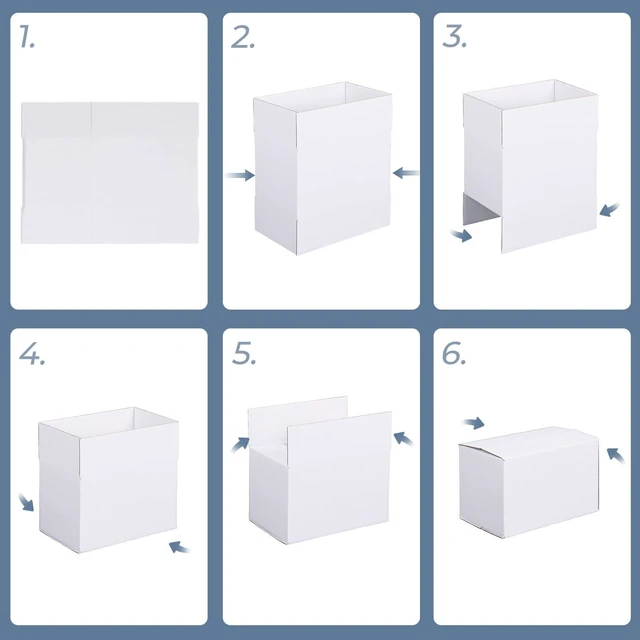 Alt view image 7 of 7 - 40 Pack 6x4x4 in Small Shipping Boxes, All White Packaging Box Easy Fold, Tape Simply, Shape Well, Single Corrugated, DIY Cardboard, Candle, Card, Gift Wrap, Small Business Packaging
