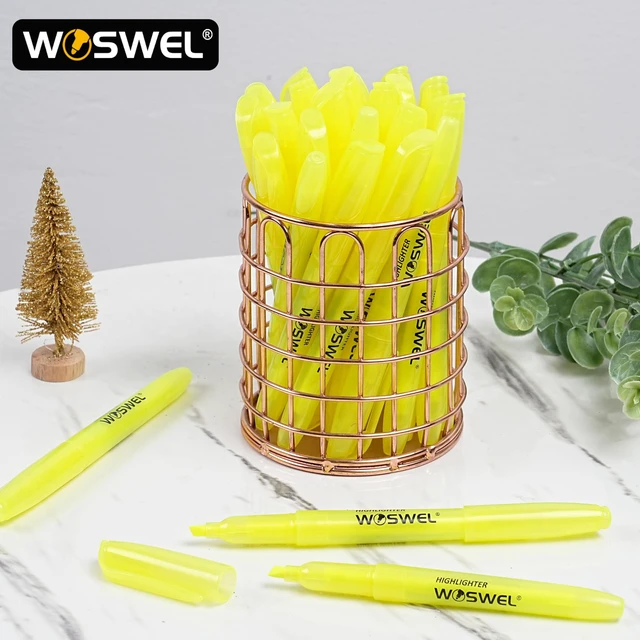 Alt view image 6 of 7 - Highlighters Bulk 240 Pack Fluorescent Yellow Markers with Chisel Tip for Classroom Office Home