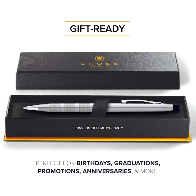 Alt view image 5 of 6 - Classic Century Diamond Cut Satin Ballpoint Pen, Black Ink Refillable Ballpoint Pen for Effortless Writing, Durable Construction, Premier Distinctive Look, Gift-Ready, Medium Point