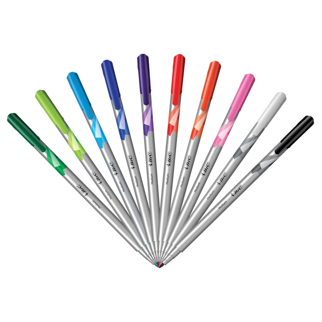 Alt view image 5 of 6 - Intensity Fineliner Marker Pens, Medium Point (0.7mm), 10-Count Smooth Application, Non-Toxic, Water Based Ink, Assorted Colors for Creative Projects, Sturdy Metal Nib for Durability