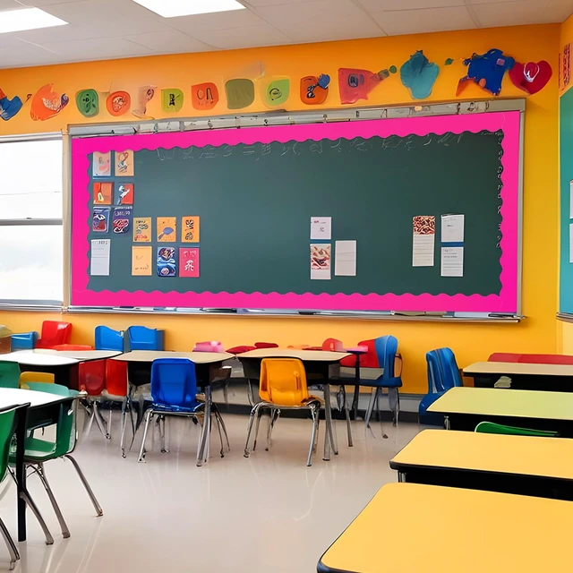 Alt view image 6 of 6 - 65.6 Ft Scalloped Bulletin Board Borders Decor,Hot Pink Scalloped Trim for Classroom Displays, Learning Spaces, Decorative Strips, Ideal for Teachers, School Decor Enhancement