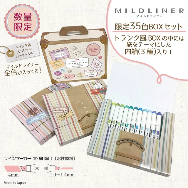 Alt view image 2 of 6 - WKT7-35C Highlighter, Mildliner, 35 Color Set, Gift Box Included