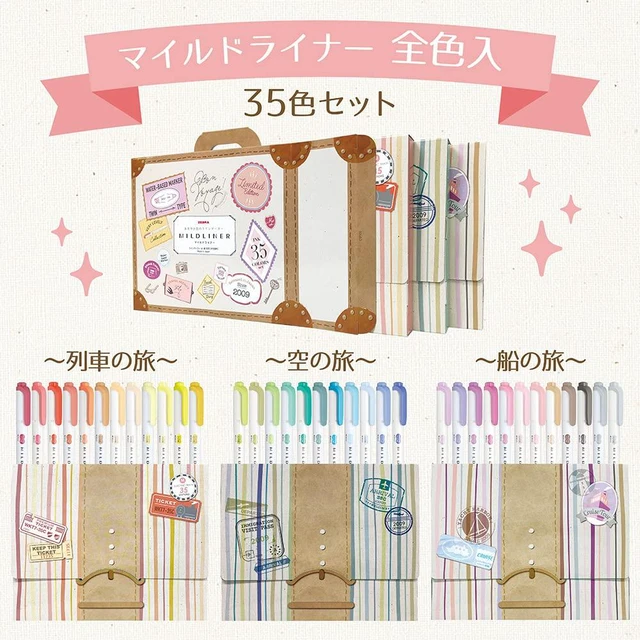 Alt view image 3 of 6 - WKT7-35C Highlighter, Mildliner, 35 Color Set, Gift Box Included