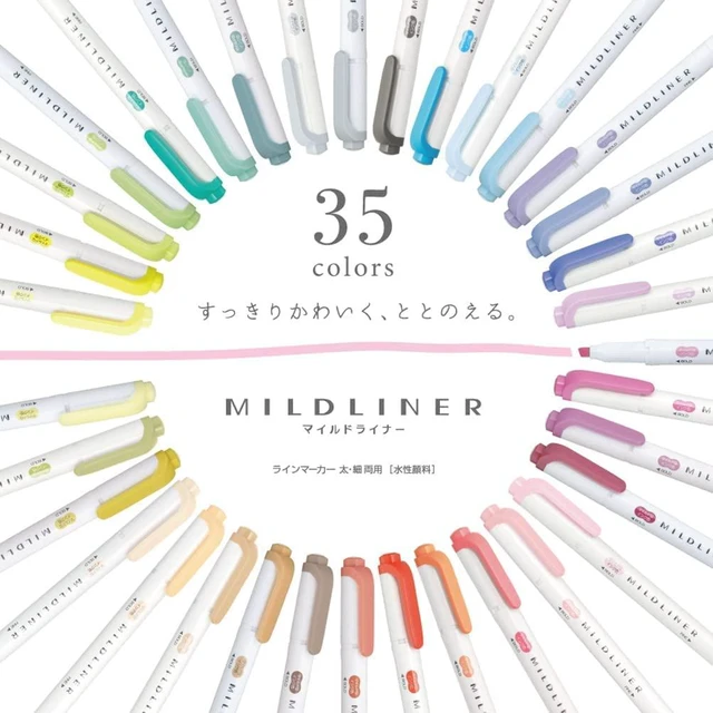 Alt view image 6 of 6 - WKT7-35C Highlighter, Mildliner, 35 Color Set, Gift Box Included
