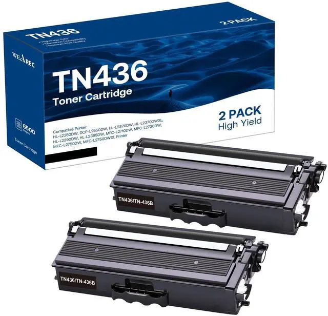 Main image of Compatible Toner Cartridge Replacement for Brother TN436 TN436BK TN433 TN431 for Brother HL-L8260CDW HL-L8360CDW MFC-L8610CDW MFC-L8690CDW MFC-L8900CDW MFCL9570CDW Printer (Black, 2Pack)