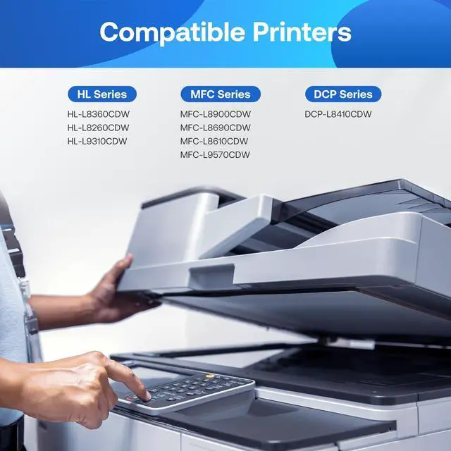 Alt view image 2 of 6 - Compatible Toner Cartridge Replacement for Brother TN436 TN436BK TN433 TN431 for Brother HL-L8260CDW HL-L8360CDW MFC-L8610CDW MFC-L8690CDW MFC-L8900CDW MFCL9570CDW Printer (Black, 2Pack)