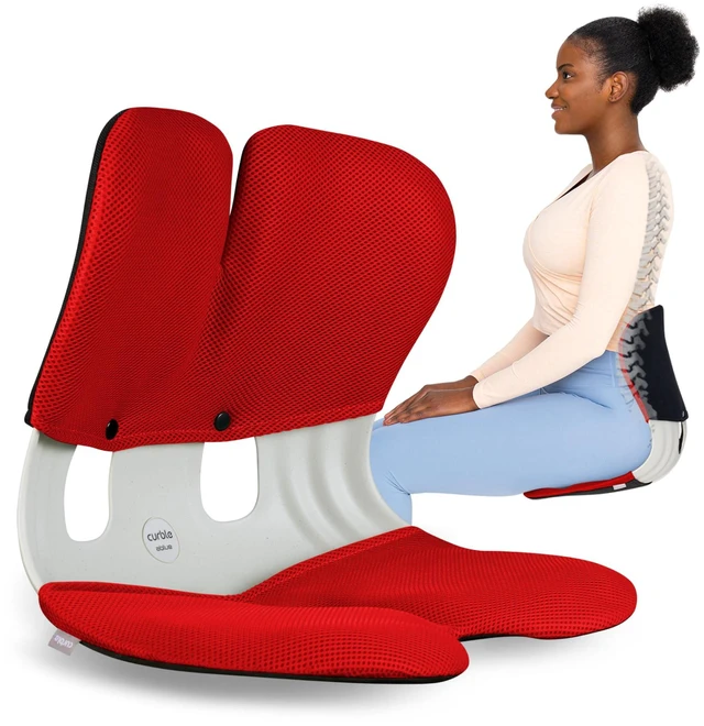 Main image of Grand Cover Set Ergonomic Back Support, Washable & Detachable Cushion Cover Grand (Grey)