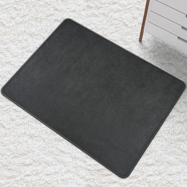 Alt view image 4 of 7 - Heavy Duty Office Chair Mat for Carpet and Hardwood Floor Bohemian Desk Chair Mat Rug 36'' x 48'' Jacquard Woven Surface Floor mats for Office Home