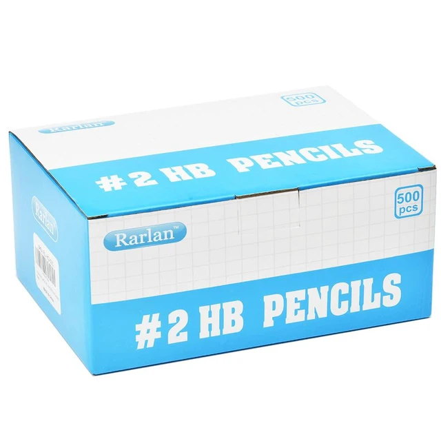 Alt view image 4 of 6 - Wood-Cased #2 HB Pencils, Pre-sharpened, 500 Count Bulk Pack Classroom Pencils with Erasers for School and Teacher Supplies, Writing, Drawing and Sketching, Back to School