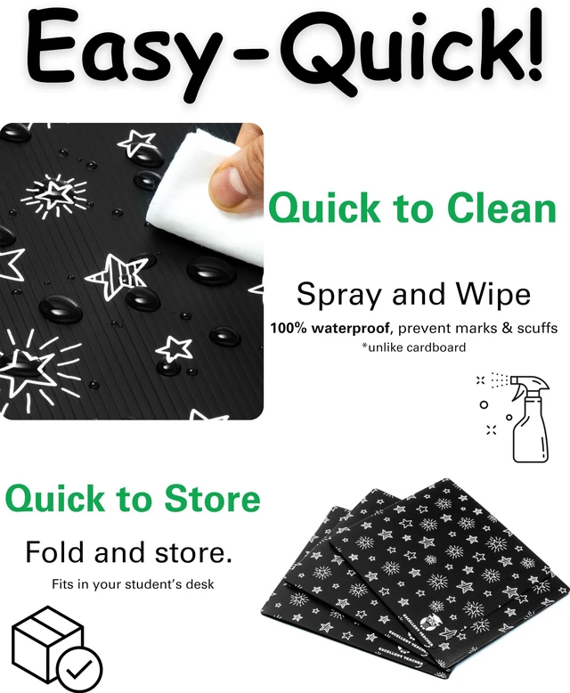 Alt view image 3 of 6 - Privacy Folders for Students, Desk Dividers, Testing Shields 25 Pack Corrugated plastic, erasable surface, reusable, independent work, study carrels, homeschool, focus barriers