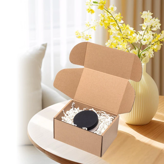 Alt view image 5 of 6 - Shipping Boxes 6x4x3" 60 Pack Brown Corrugated Cardboard Box Mailer Kraft Small Literature Mailer Packaging Supplies, Mailing Boxes for Small Business