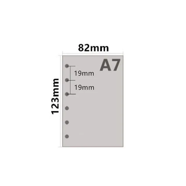 Alt view image 4 of 5 - A7 Planner Inserts for 11 Packs, A7 Agenda Refill, 100 gsm Thicker Paper/4.84 x 3.23'', 45 Sheets(90 Pages) per Pack, 11 Designs Included, for 6 Holes Pocket Binder