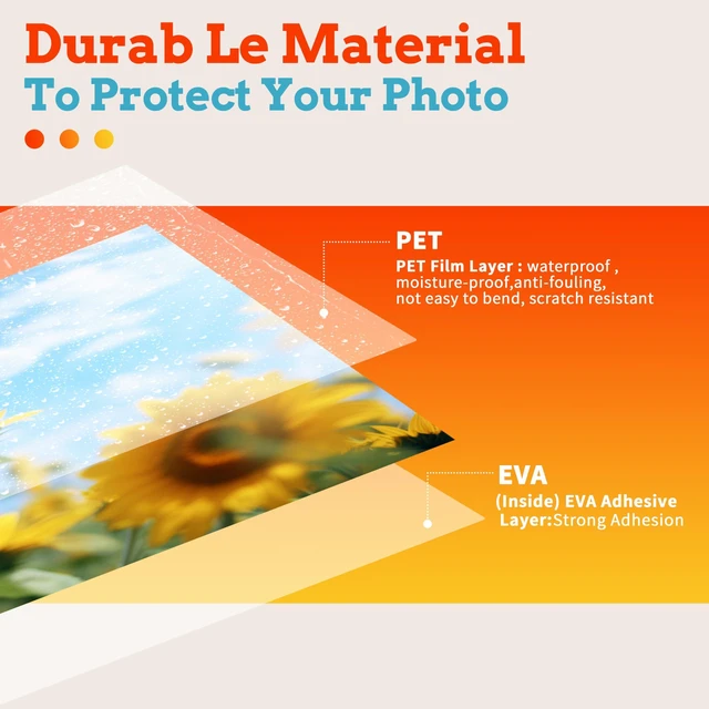 Alt view image 3 of 6 - 600 Pack 3 Mil Thermal Laminating Pouches,Ultra Clear,9x11.5 Inches Laminating Sheets, for Letter Size, Glossy,Heat Seal, Office School Supplies