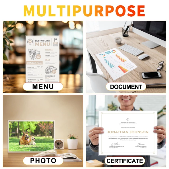 Alt view image 6 of 6 - 600 Pack 3 Mil Thermal Laminating Pouches,Ultra Clear,9x11.5 Inches Laminating Sheets, for Letter Size, Glossy,Heat Seal, Office School Supplies