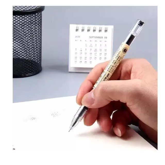 Alt view image 2 of 7 - Gel Ink Pen Extra Fine Point Pens Ballpoint Pen 0.35mm Black for Japanese Office School Stationery Supply 12 Pieces (Pack of 3)