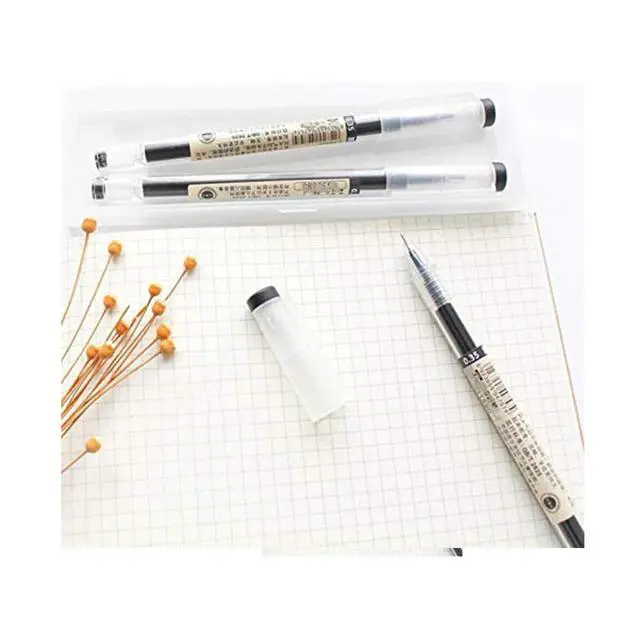 Alt view image 3 of 7 - Gel Ink Pen Extra Fine Point Pens Ballpoint Pen 0.35mm Black for Japanese Office School Stationery Supply 12 Pieces (Pack of 3)