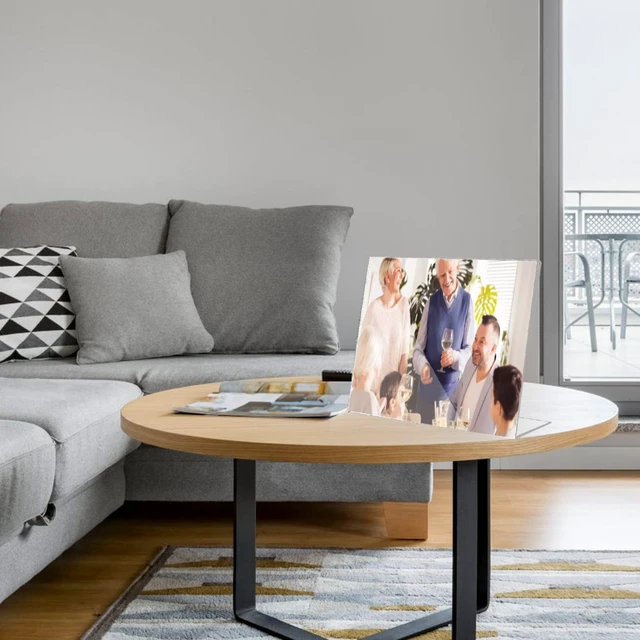 Alt view image 6 of 7 - Acrylic Sign Holder 8.5 x 11 Horizontal 6 Pack Slant Back Acrylic Stands for Display Plexiglass Clear Acrylic Display Stands for Ad Frame, Picture Photo Frames, Promotions, Restaurants, Office