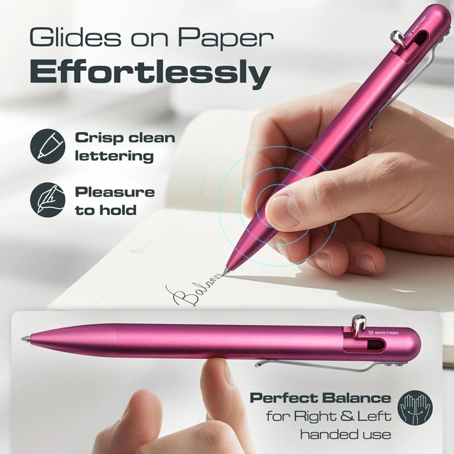 Alt view image 3 of 6 - ® Luxury Bolt Action Pen, Durable Professional Ballpoint Pen with Fine Tip, EDC Pen, Ink Refillable Pen for Birthday Gift, Travel Pen for School and Work