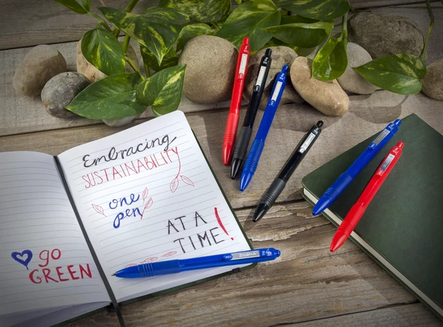 Alt view image 5 of 6 - Z-Grip Recycled Ballpoint Pen, Black Ink, 1.0mm, 48 Bulk-Pack Retractable, Smooth Writing, Medium Point, 68% Recycled (GRS Certified; Global Recycled Standards) School & Office (20418)