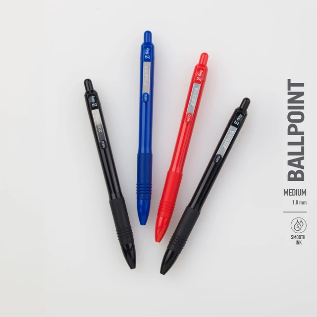 Alt view image 4 of 6 - Z-Grip Recycled Ballpoint Pen, Black Ink, 1.0mm, 48 Bulk-Pack Retractable, Smooth Writing, Medium Point, 68% Recycled (GRS Certified; Global Recycled Standards) School & Office (20418)