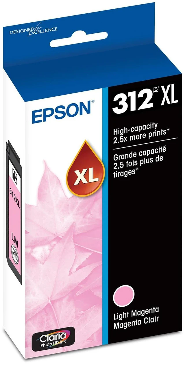 Main image of 312 Claria Photo HD Ink High Capacity Light Magenta Cartridge (T312XL620-S) Works with Expression XP-8500, 8600, 8700, 15000
