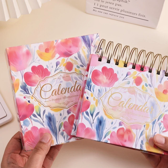 Alt view image 6 of 7 - Bright Every Day Daily Flip Calendar with Inspirational Quotes - Motivational Perpetual Recycle Calendar Desk Office Home Decor for Women, Gifts Desk Accessories for Girls Positive Affirmations